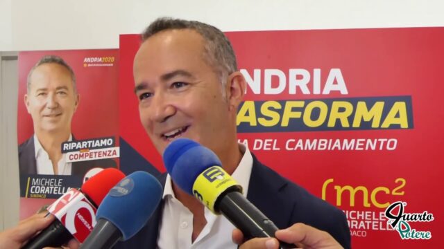 ANDRIA – (VIDEO e FOTO) Il candidato sindaco Michele Coratella: “Vogliamo una città sana, sicura e vitale”