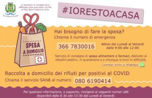 Emergenza Covid – I numeri telefonici a servizio dei cittadini