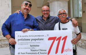 Petizione nuova chiesa di S. Francesco, grande partecipazione: “Auspichiamo che l’Amministrazione si adoperi”