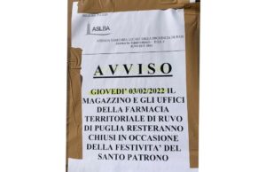 Chiusura farmacia territoriale, disagi per gli utenti: “Possibile sospendere un servizio così importante?”