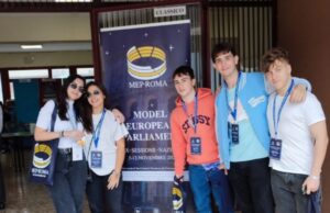 I ragazzi dell’Oriani presenti alla alla XXIX Sessione Nazionale del MEP (Model European Parliament)