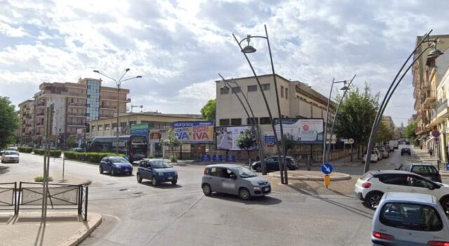 lavori rotatoria presso via Trani