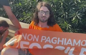 Ancora lui, il coratino, tra gli attivisti di Ultima Generazione che bloccano la SS 16