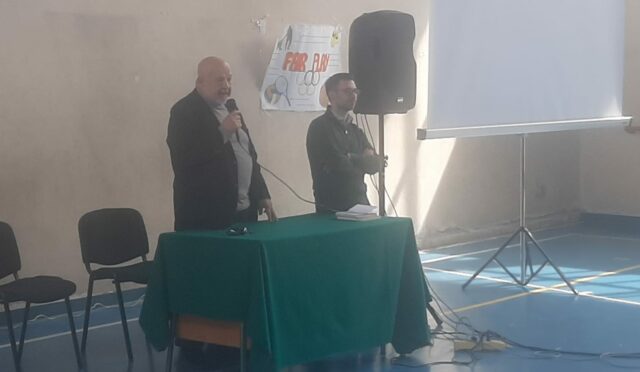 Professore Franco Cardini all'Oriani Corato