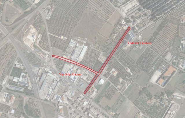 Rifacimento viale del cimitero