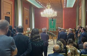 L’ultimo saluto al consigliere Diaferia nella sala consiliare a Palazzo di Città