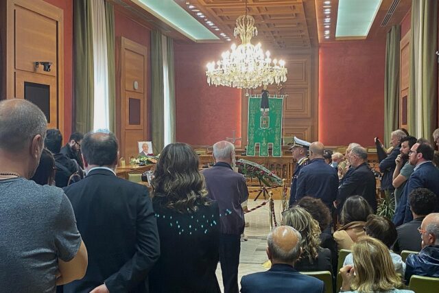 Ultimo saluto consigliere Diaferia a Palazzo di Città Corato