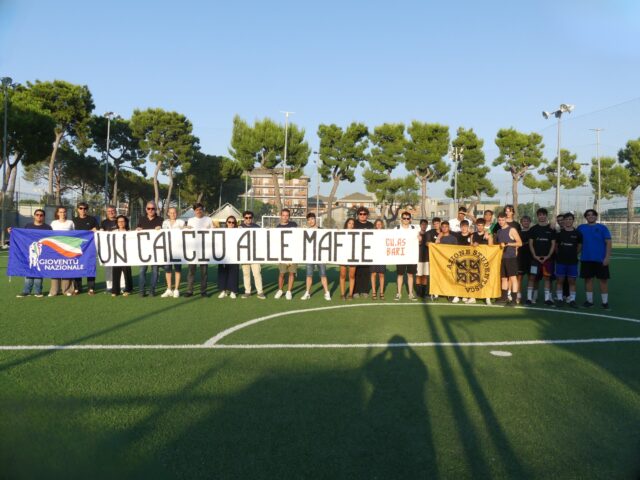 gioventù nazionale un calcio alle mafie