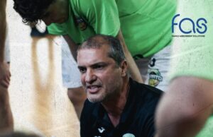 Coach Juan Manuel Gattone con i neroverdi di Fas Basket Corato