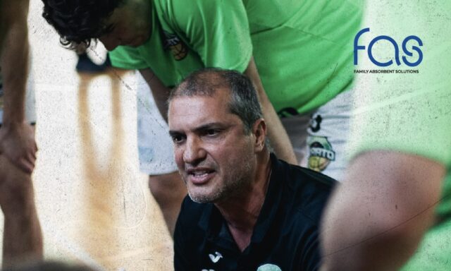 Coach Juan Manuel Gattone con i neroverdi di Fas Basket Corato