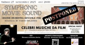 25° Festival delle Murge: rinviato il concerto del 27 settembre