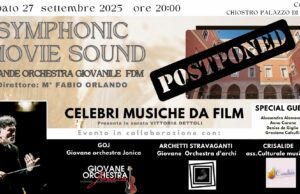 25° Festival delle Murge: rinviato il concerto del 27 settembre, prossimo appuntamento ad ottobre 25° Festival delle Murge: rinviato il concerto del 27 settembre