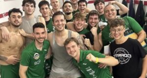 Una strepitosa Fas Basket Corato espugna Barcellona Gli atleti nello spogliatoio post partita Fas Basket Corato Barcellona