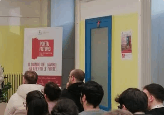 Porta Futuro Corato Porta Futuro Corato: lezione durante un corso di formazione