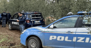 L’auto rubata utilizzata per la spaccata al bar della stazione di servizio in via Andria a Corato