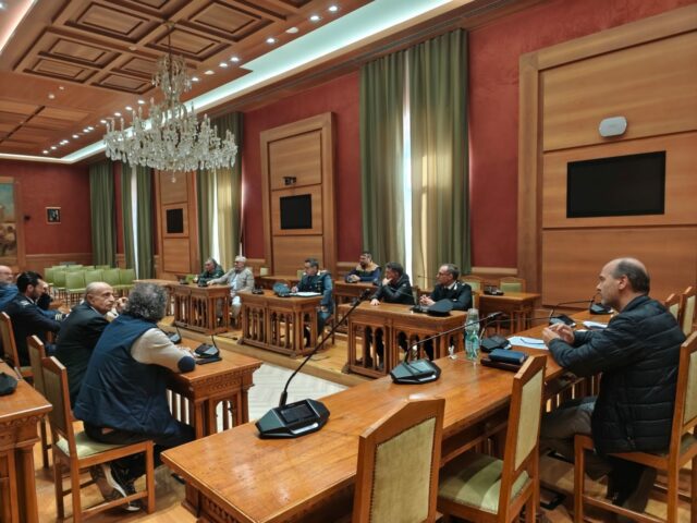 Riunione al comune di Corato sulla sicurezza nelle campagne