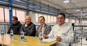 Un momento della conferenza stampa sull’accordo A mano Libera e Olio Levante per il progetto Senza Sbarre