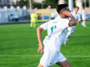 Scardigno firma il 3-0 nella partita di calcio Corato vs Noicattaro