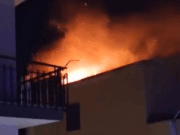 Incendio in un’abitazione nei pressi di via Ruvo: paura per una donna soccorsa dai vicini Momento dell’incendio in un’abitazione nei pressi di via Ruvo a Corato