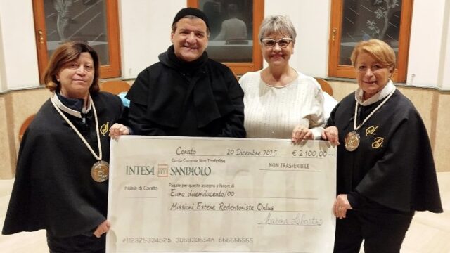 Assegno Fervore Redentorista”: luce di speranza per il Madagascar Duemilacento euro devoluti dall’autrice Marina Labartino alle Missioni Estere Redentoriste Onlus