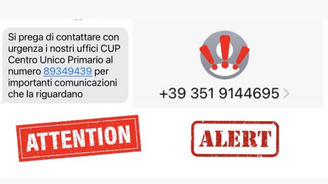 Messaggi truffa ASL Bari mette in guardia i cittadini