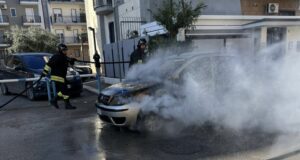 Incendio auto Corato