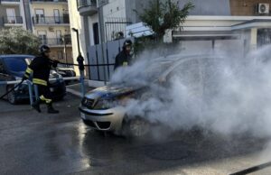 Incendio auto Corato