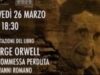 Corato, oggi la presentazione del libro su George Orwell di Giovanni Romano a Terrazza Ferrara Corato, la presentazione del libro su George Orwell di Giovanni Romano a Terrazza Ferrara