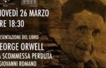 Corato, la presentazione del libro su George Orwell di Giovanni Romano a Terrazza Ferrara