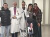 l'Associazione gli Amici di Nicola e di Luigi Mariano consegna l'apparecchiatura respiratoria AIRVO2 per ossigenoterapia ad alti flussi non invasivo al reparto di oncoematologia pediatra della clinica universitaria di Bari