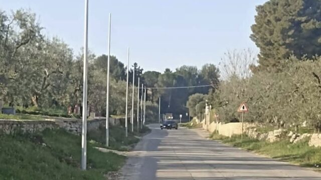 Attivazione impianto di pubblica illuminazione in via San Magno a Corato