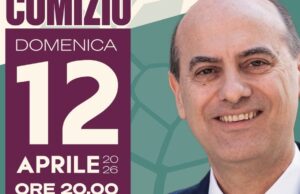 Comizio del candidato sindaco Corrado Fe Benedittis Amministrative 2026 Corato