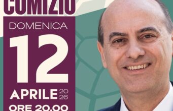 Comizio del candidato sindaco Corrado Fe Benedittis Amministrative 2026 Corato