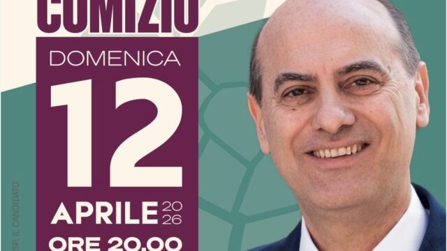 Comizio del candidato sindaco Corrado Fe Benedittis Amministrative 2026 Corato