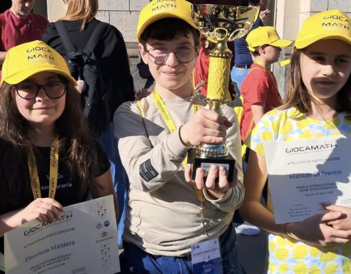 Corato sul podio al Giocamath 2026 studente della C. Battisti secondo alla finale nazionale