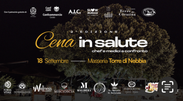 Locandina copertina Cena in Salute